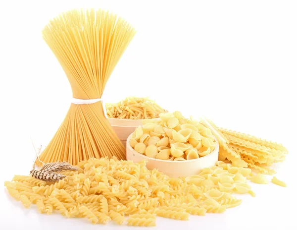 Blandat av rå pasta — Stockfoto