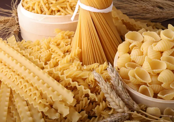 Rå pasta Stockbild