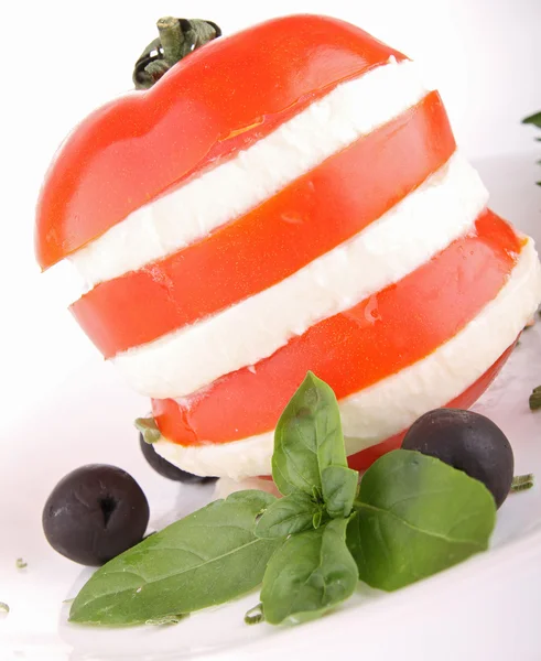 トマトとモッツァレラチーズ — ストック写真
