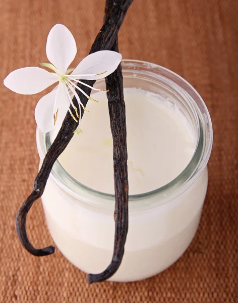 Yogur de vainilla — Foto de Stock