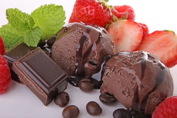 Gelado de chocolate — Fotografia de Stock