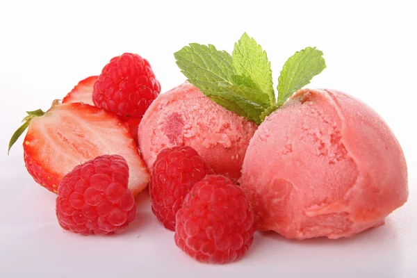 イチゴのアイスクリーム — ストック写真