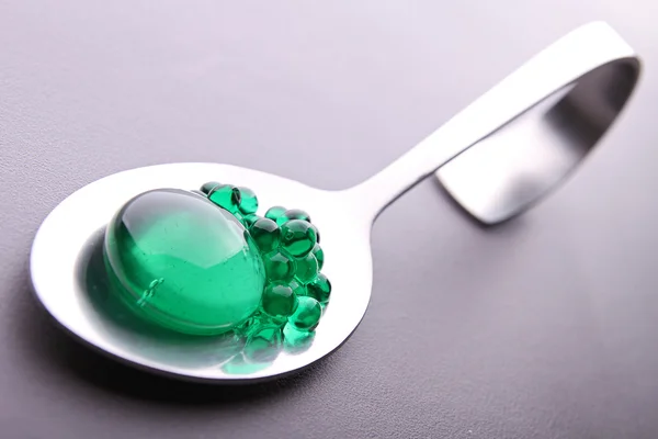 Stock image Spoon of molecular caviar