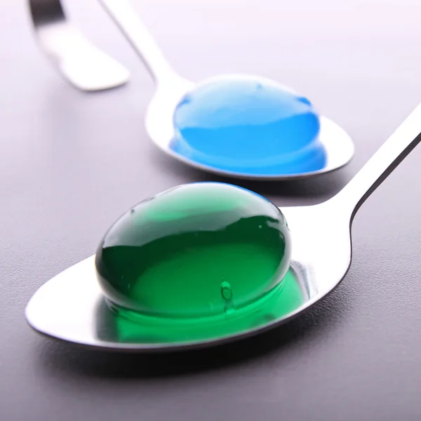 stock image Spoon of molecular food