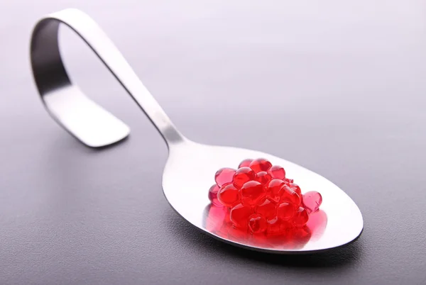 Caviar vermelho molecular — Fotografia de Stock