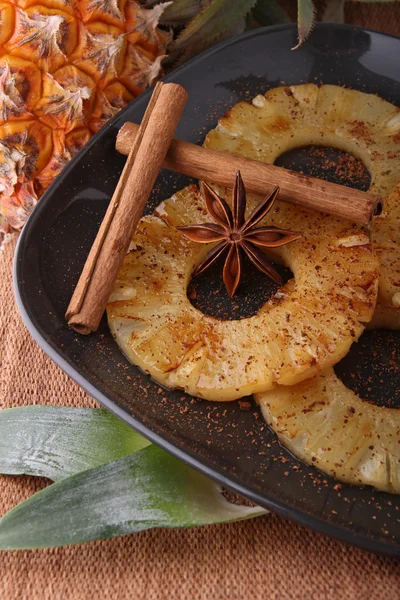 stock image Cooked slice of pineapple