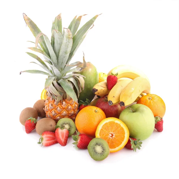 Montón aislado de fruta — Foto de Stock