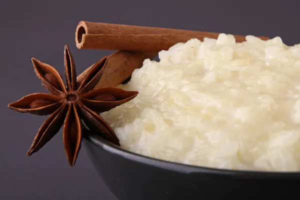 Rice pudding and spice — Stock Photo, Image