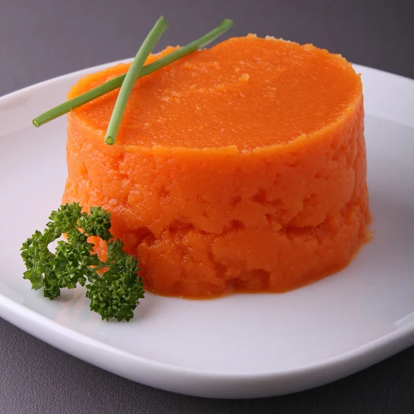 Puré de zanahoria fresca — Foto de Stock