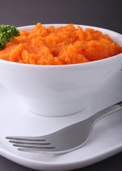 stock image Bowl of carrot puree