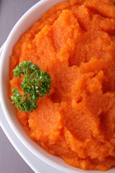Пюре з моркви — стокове фото