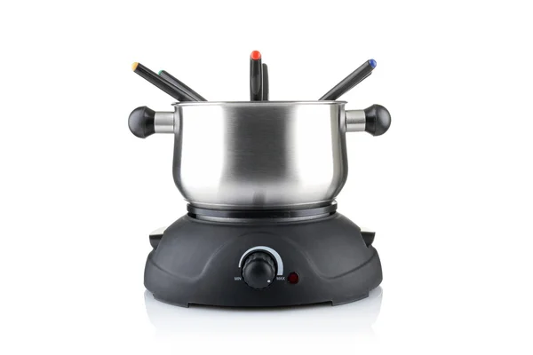 Máquina de fondue isolado em branco — Fotografia de Stock