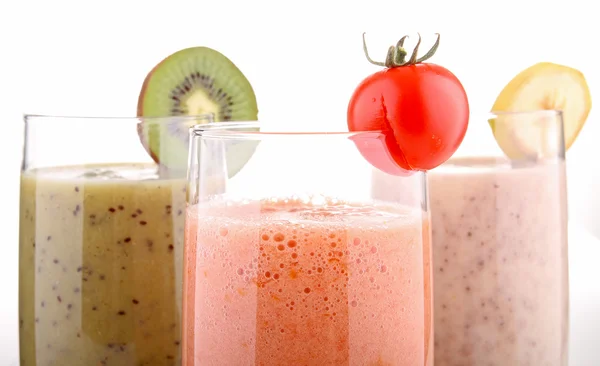 Isolated smoothies on white Royalty Free Stock Photos