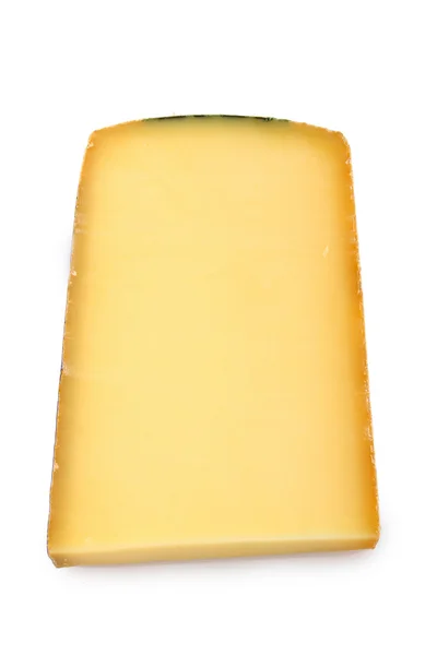 Geïsoleerde kaas op wit — Stockfoto