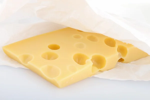 Скибочка сиру — стокове фото