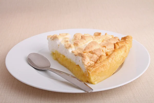 Slice of lemon tart — Stock Photo, Image