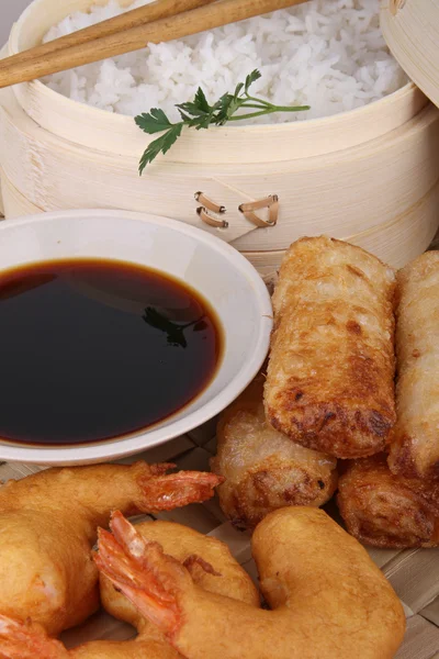 Ontbijtbuffet van voedsel, Aziatisch eten — Stockfoto