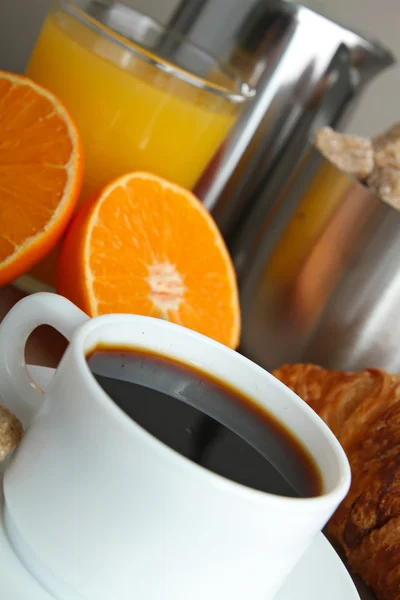 Kaffe och apelsin — Stockfoto