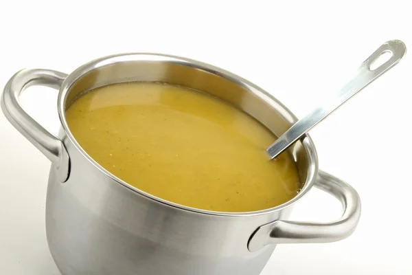 Olla con sopa — Foto de Stock
