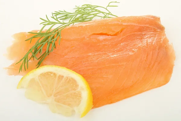 Fresh smoked salmon — Stock Photo, Image