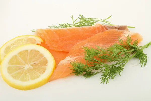 Fresh smoked salmon — Stock Photo, Image