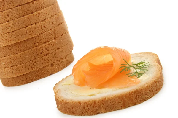 Haufen Toast, Canape — Stockfoto
