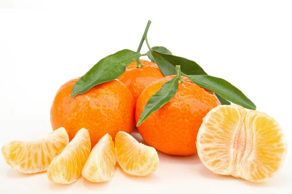 Beyaz izole clementine — Stok fotoğraf