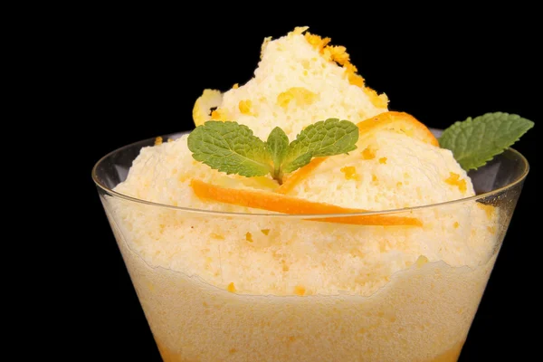 stock image Gourmet lemon mousse