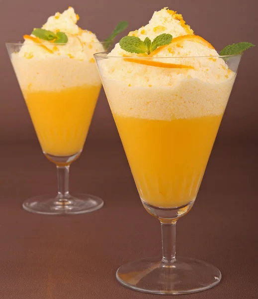 stock image Gourmet lemon mousse