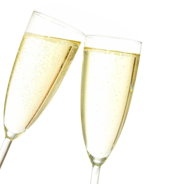 Geïsoleerde champagne — Stockfoto