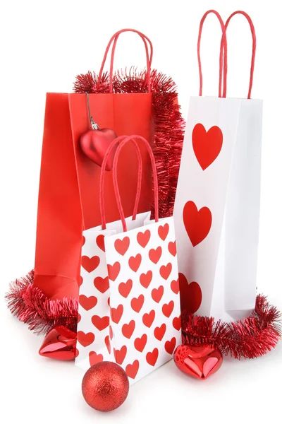 Shopping bag with decoration — Stock Photo, Image