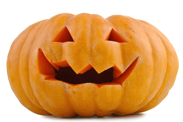 Isolated halloween pumpkin on white Stock Photo