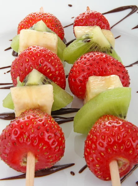 Strawberry and chocolate — Stock Photo, Image