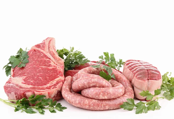 Isoliertes rohes Fleisch — Stockfoto