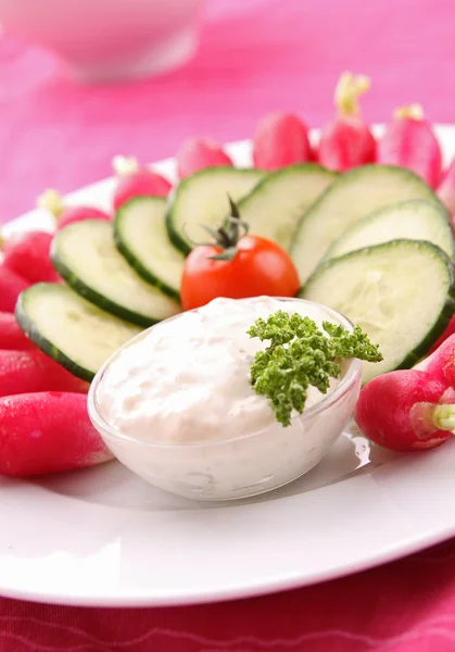 stock image Vegetable and dip