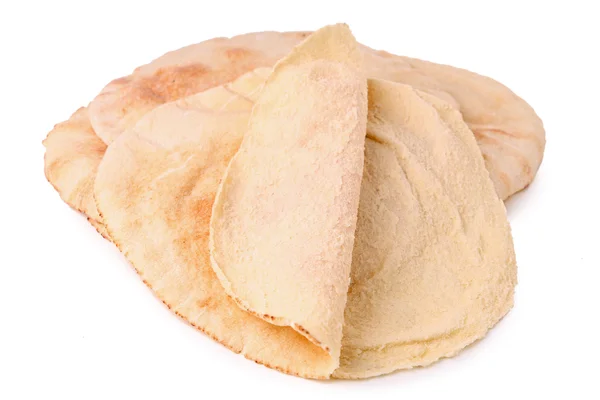 Изолированный пита-хлеб — стоковое фото