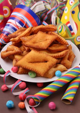 Deep fried carnival pastry clipart