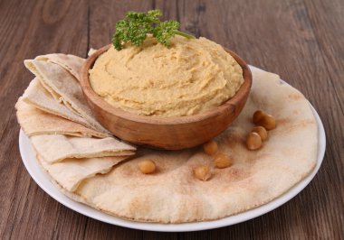 Humus ve ekmek