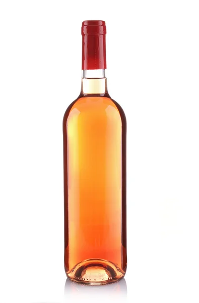 Bottiglia di vino isolata su bianco — Foto Stock