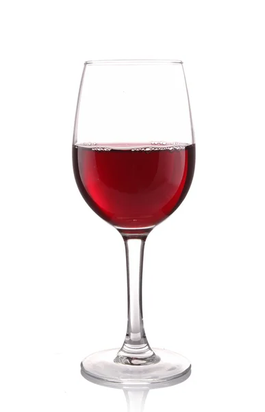 Bicchiere da vino rosso isolato — Foto Stock