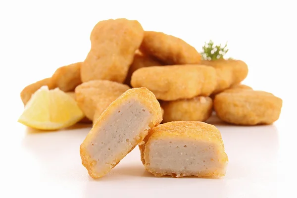 Stekt kyckling nuggets — Stockfoto