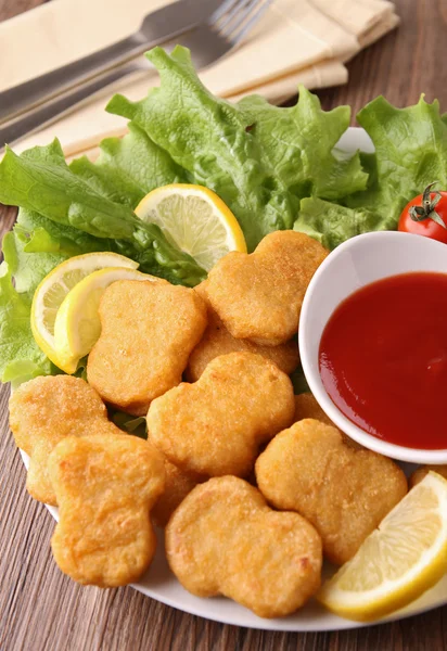 Fried nuggets — Stock Photo, Image