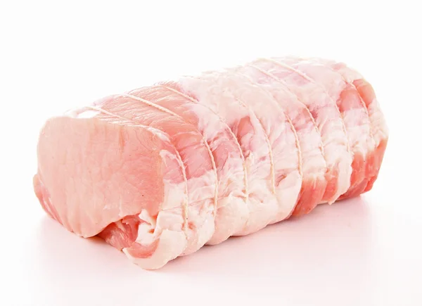 Carne assada crua isolada — Fotografia de Stock
