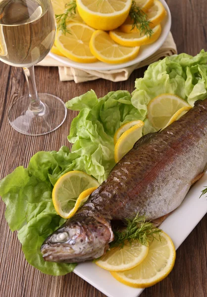 stock image Grilled trout