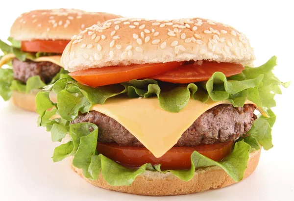 Izole hamburger — Stok fotoğraf