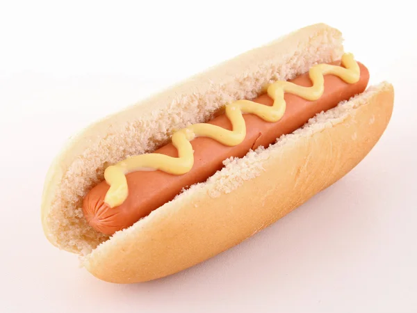 Hot dog met mayonaise — Stockfoto
