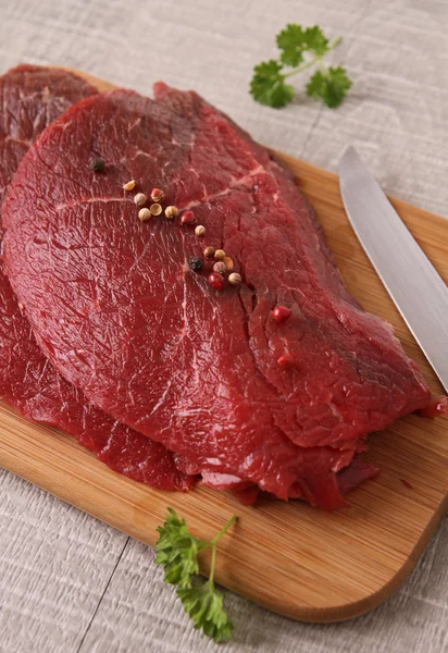 Syrové hovězí biftek — Stock fotografie