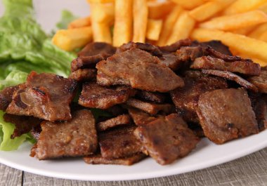 Hünkar patates kızartması ile