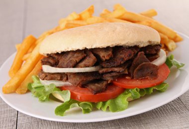 Sandviç, kebap.