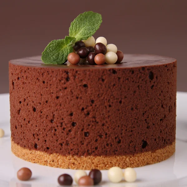 美味的巧克力蛋糕 — 图库照片